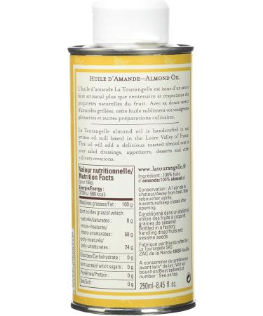 La Tourangelle Almond Oil - Delicately toasted - Produced in Saumur France using traditional know-how - Ideal - Buy Online on GoSupps.com