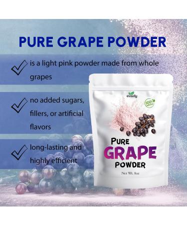 Grape Powder 8 oz - Natural Skin Seeds Pulp Powder Great for Cooking and Drinks - Buy Online on GoSupps.com