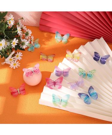 Geosar 20-Piece Colorful Butterfly Hair Clips for Kids & Women | Glitter Hair Accessories for Carnival - Buy Online on GoSupps.com
