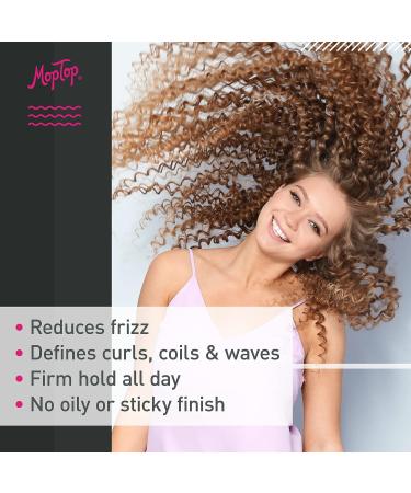 MopTop Salon Anti Frizz Gel 8oz - Medium Hold, Frizz-Free for Curly & Kinky-Coily Hair - Aloe, Sea Botanicals, Honey Formula - Reduces Frizz, Enhances Curls - Buy Online on GoSupps.com
