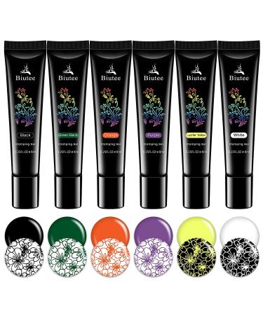 12 Colors Nail Stamping Gel Pack - 8ML UV LED Special Polish for Printed Nail Plates - Buy Online on GoSupps.com