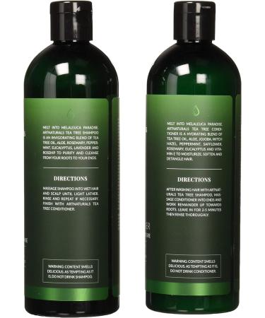 Art Naturals - Revitalizing Cleanse Shampoo & Conditioner Duo Tea Tree - 2 Count - Buy Online on GoSupps.com