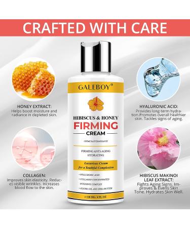 Hibiscus and Honey Firming Cream - Neck & Body Tightening Lotion for Sagging Skin and Double Chin Reduction - Anti Aging Formula - Buy Online on GoSupps.com