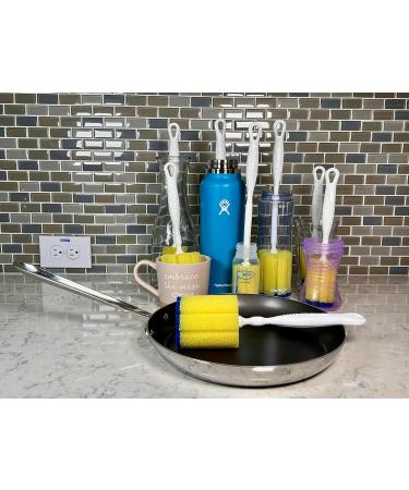 PowerPuff Original 10 Handheld Dish Sponge & Bottle Scrubber | Non-Scratch, Tough on Grime | 2 Pack | Made in USA - Buy Online on GoSupps.com