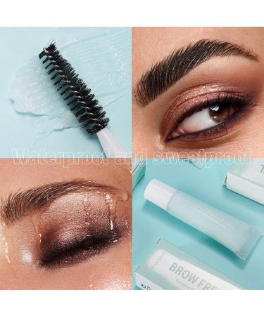 Makeup Brow GelNatural Eyebrow Gel Quick Drying Long Lasting 12ml Natural Waterproof with Brush for Daily Use Parties Travel Weddings Women Girls - Buy Online on GoSupps.com