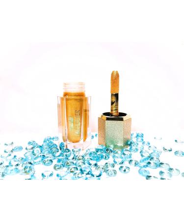Glam'Up Paris Liquid Highlighter - Light Liquid Highlighter - Beauty Glow Highlight - Waterproof Highlighter for Face or Body - Cream Texture - Long-Lasting - No. 1 - Gold - Buy Online on GoSupps.com