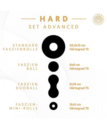 Buy La Berta Fascia Set - Self-Massage Rollers Balls & Duoball for Fascia Training - Advanced Hard Black | International Shipping Available - Buy Online on GoSupps.com