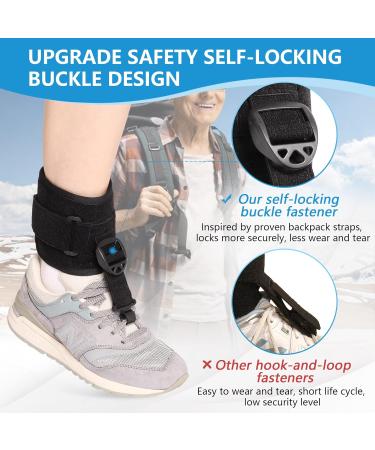 Joingood AFO Foot Drop Brace for Walking - Adjustable Soft Foot Up Brace for Achilles Tendon - Stroke Ankle Foot Orthosis for Improved Walking Gait (L/XL) - Buy Online on GoSupps.com