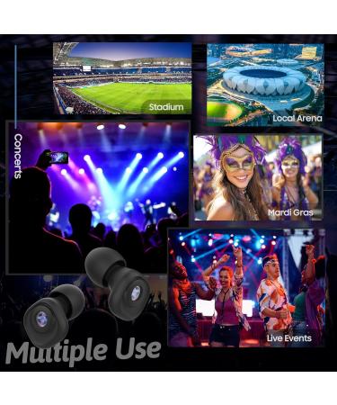 High-Quality Reusable Silicone Earplugs for Concerts | 23dB Noise Reduction | 8 Ear Tips Included | Perfect for Musicians & Events - Buy Online on GoSupps.com