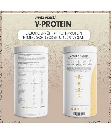 Vegan Protein Powder Vanilla 2x1kg - Soy & Wheat-Free Plant-Based Protein Shake - 75% Protein Content - Optimal Vegan Nutrition - Buy Online on GoSupps.com