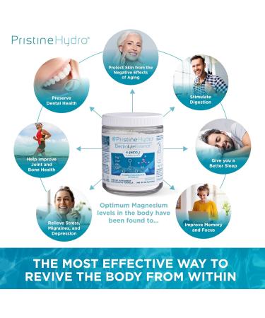 Magnesium Electrolyte Supplement by PristineHydro Electrolyte Balance with Magnesium Bicarbonate and Silica Replenishes Critical Nutrients to Maximize Body Performance (90 Servings Powder) 3.4 Ounce (Pack of 1) - Buy Online on GoSupps.com