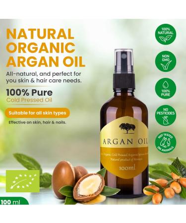 MOROCCAN ARGAN OIL 100% Pure 100ml - Buy Online on GoSupps.com