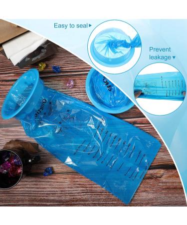 100 Disposable Emesis Bags - 1000ml - Motion Sickness, Travel, Pregnancy - Hospital Grade - Buy Online on GoSupps.com