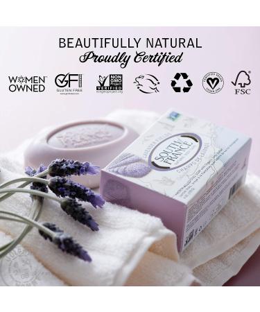 South of France Lavender Fields Clean Bar Soap: Triple-Milled French Soap with Shea Butter | Vegan Non-GMO Body Soap | 6 oz Bar 4 Pack - Buy Online on GoSupps.com