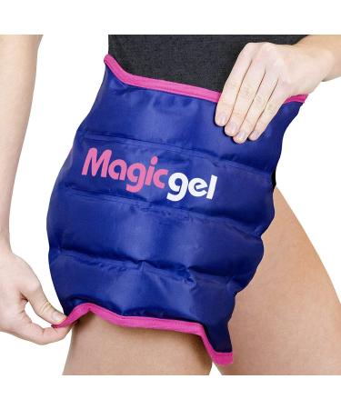 Hip Ice Pack Wrap - Reusable Cold Pack for Hip Bursitis, Hip Replacement Surgery and Hip Flexor Pain. Hip Ice Wrap for Inflammation, Swelling and Hip Pain Relief (by Magic Gel)