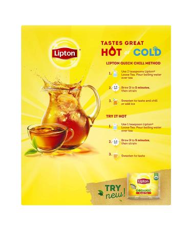 Lipton Loose Black Tea - 8 oz: Perfect for Iced Tea or Hot Beverage, Supports Heart Health - Buy Online on GoSupps.com