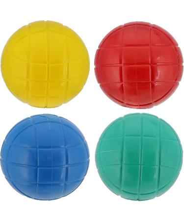 Boule Set 10 Pcs | Colorful Plastic Boules with Storage Holder | 8 Balls 7cm & 2 Balls 3cm | International Shipping Available - Buy Online on GoSupps.com