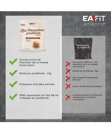 Nature Protein Pancakes - 400 g - 16 g of protein - 3 g of BCAAs per serving of 3 PANCAKES - LOW FAT - Buy Online on GoSupps.com