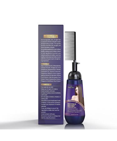 Herbishh Instant Hair Straightener Cream – Smooths Curls Tangles & Frizz – Fast & Gentle 150ml Hair Treatment with Applicator Comb Brush - Buy Online on GoSupps.com