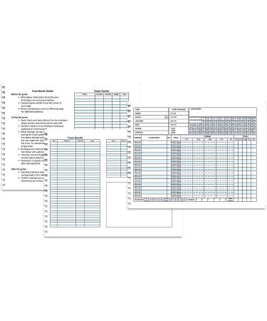 Basketball Scorebook for 36 Games | 8.5x11 Playbook for Coaches | High School/Middle School Stats Book | Made in USA - Buy Online on GoSupps.com