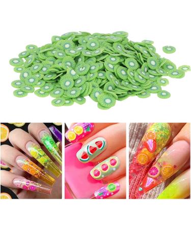 Fruit Nail Art Slices Nail Art Slices with Fruit Shaped Polymer Clay Nail Art Cellphone Glasses Decoration Accessories 10g/pack Nail Charms for Lip Gloss Nail Art DIY(Kiwi) - Buy Online on GoSupps.com