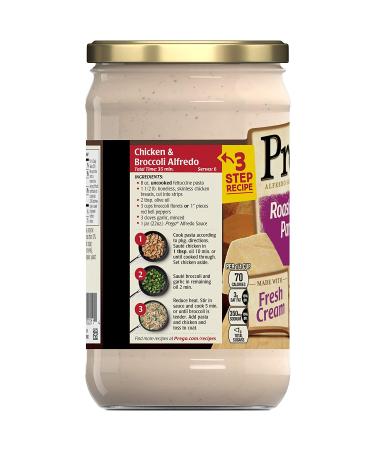 Prego Alfredo Sauce Roasted Garlic Parmesan 22 oz. Jar (Pack of 6) - Delicious and Creamy Pasta Sauce - Buy Online on GoSupps.com