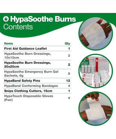 Evolution HypaSoothe Large Burns First Aid Kit - Fully Stocked - Buy Online on GoSupps.com
