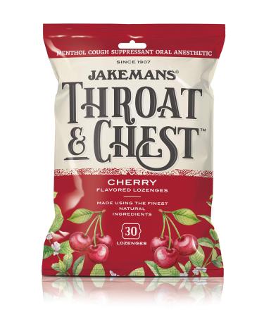 Jakemans Cherry Throat & Chest Lozenge Bag