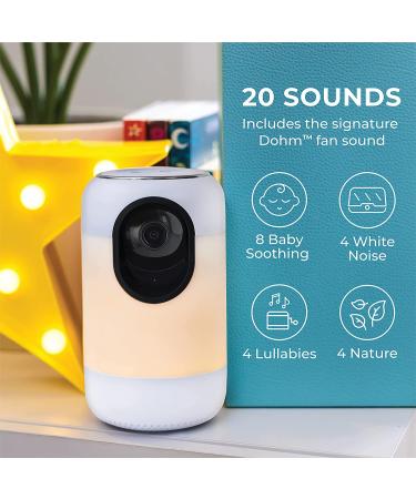 Ohma Smart Baby Monitor - White Noise Sound Machine, Night Light, Temperature & Humidity Sensor, Wireless Talk & Listen, WiFi Enabled Video Camera - Baby Registry Must Have - Buy Online on GoSupps.com