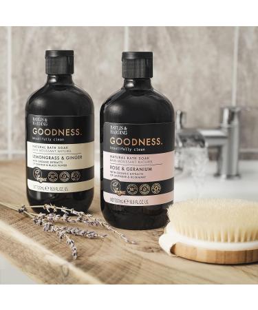 Baylis & Harding Goodness Rose & Geranium Toiletries Bundle - 6 x 500ml Hand Wash & Bath Soak - Vegan Friendly Hand & Bath Bundle - Buy Online on GoSupps.com