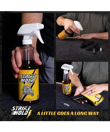 Strike Hold 16oz Gun Oil CLP Cleaner & Lubricant - Premium Gun Cleaning Solvent & Oil Spray - Buy Online on GoSupps.com