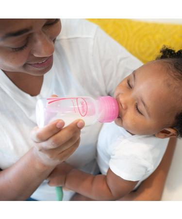 Dr. Brown's Natural Flow Anti-Colic Options+ Narrow Breast to Bottle Feeding Set with Slow Flow Nipples, Travel Caps, and Pink HappyPaci - Baby Bottle Pump & Store Essentials - Buy Online on GoSupps.com