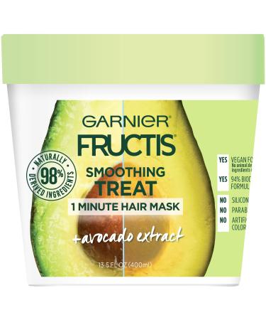 Garnier Fructis Smoothing Treat 1 Minute Hair Mask + Avocado Extract 13.5 fl oz (400 ml)