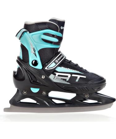 Raven Adjustable 2-in-1 Inline & Ice Skates - Professional ABEC7 Shock Absorbing Triple Foam Black/Mint (Size 38-42) - Buy Online on GoSupps.com