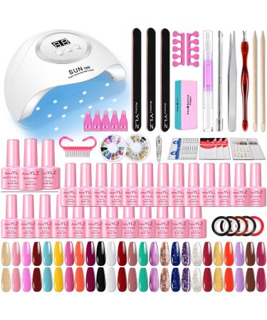 Gel Nail Polish Kit 72W UV LED Nail Dryer nail tool Set - Buy Online on GoSupps.com