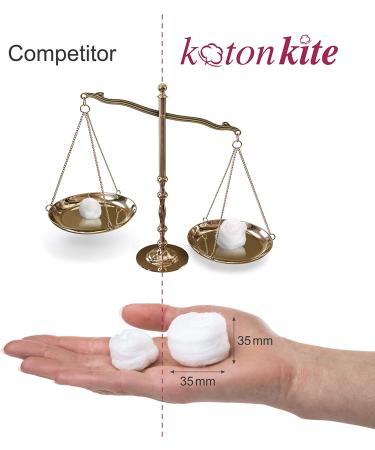 Jumbo Cotton Balls - 210 ct (3 Packs of 70) | Premium Quality, 100% Biodegradable, Super Soft & Absorbent for Nail Polish, Makeup Removal, Skincare, Medical Use, Baby Care, Arts & Crafts - Buy Online on GoSupps.com