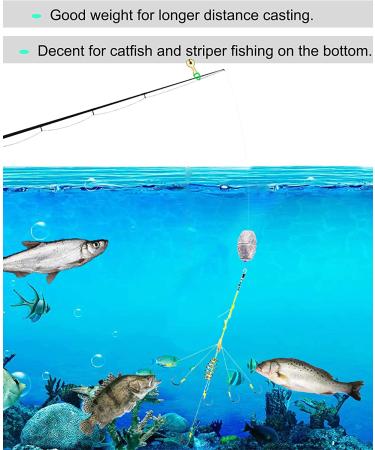 Avlcoaky Egg Sinkers - Saltwater Fishing Weights for Catfishing - 1oz, 10 Pack - Buy Online on GoSupps.com