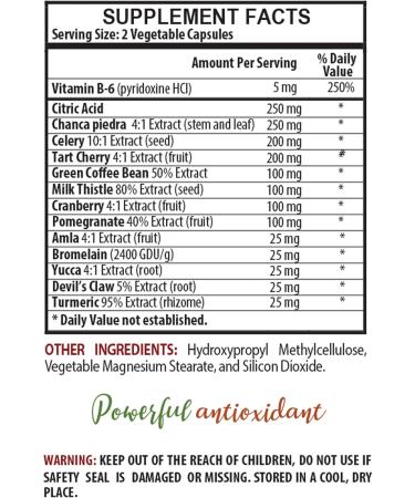 Shop Alerna Kidney Health - Natural Uric Acid Cleanse Support with Tart Cherry Capsules | 60 Veggie Capsules - Buy Online on GoSupps.com