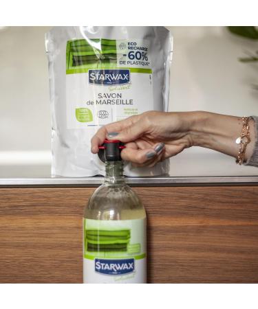 STARWAX SOLUVERT Eco Refill Liquid Marseille Soap Multi Purpose Cleans Removes Degreases and Preserves Colours Ecocert Certified Made in France 3 L - Buy Online on GoSupps.com