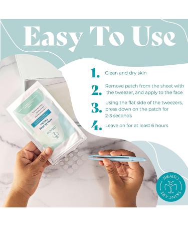 Facial Acne Healing Pimple Patches - 96 Hydrocolloid Dots with Bonus Tweezers for Effective Blemish Treatment | International Shipping Available - Buy Online on GoSupps.com