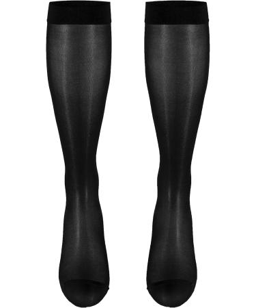 Truform Sheer Compression Stockings for Women - 15-20 mmHg Knee High 20 Denier Black Small (Pack of 2) - International Shipping Available - Buy Online on GoSupps.com