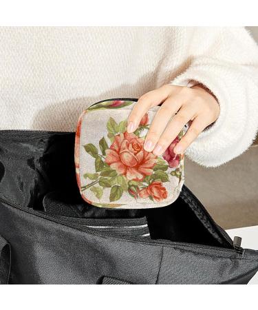 GIAPB Period Bag - Vintage Rose Sanitary Napkin & Makeup Storage Pouch - Buy Online on GoSupps.com