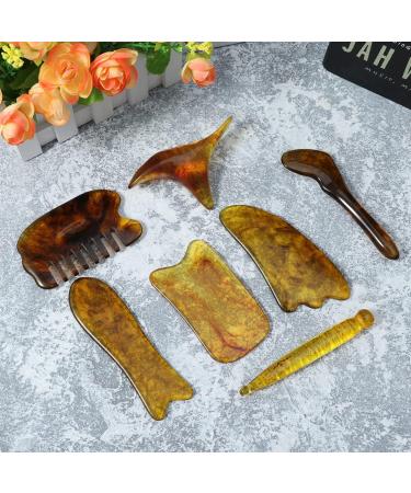Healifty Gua Sha Massage Tool 8 Pack - Best for Facial Flexion & Trigger Point Relief | International Shipping Available - Buy Online on GoSupps.com