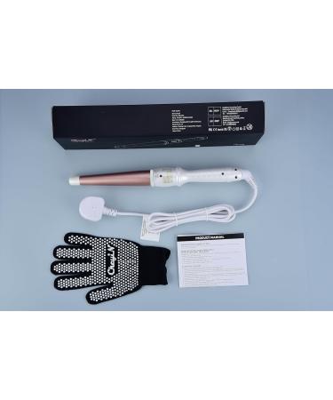 CkeyiN Professional Ceramic Hair Curling Wand 25-32MM - Adjustable Temperature - LCD Screen - Glove Included - Buy Online on GoSupps.com