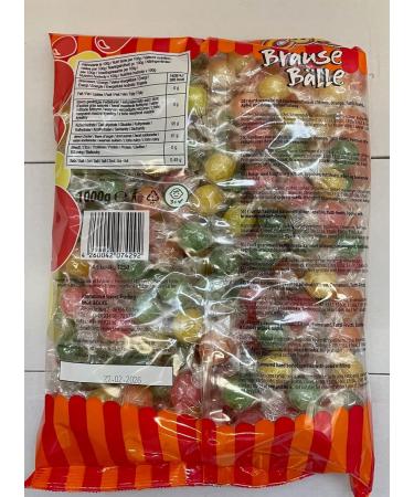  Cool Cool Pack of 2 shower balls with a fizzy taste individually wrapped hard caramels with a fruity taste and shower powder (2 x 1000 g) - Buy Online on GoSupps.com