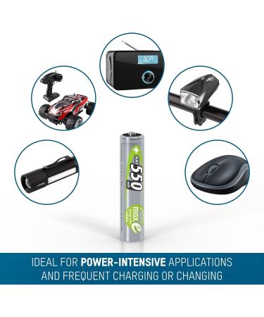 Buy Ansmann 1x4 maxE NiMH Micro AAA Batteries - 550 mAh - Eco-Friendly Rechargeable Solution for International Shipping - Buy Online on GoSupps.com