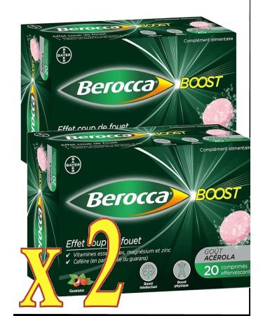 Berocca Boost Effervescent Tablets - Pack of 2 Boxes of 20 Tablets - Buy Online on GoSupps.com