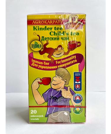 Children's Tea for Immunity | Pure Natural Herbal Tea Grown in Europe (20 Tea Bags 40g) - Buy Online on GoSupps.com