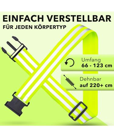 High Visibility Avana Reflector Belt - Safety Reflecting Belt for Jogging & Biking - Yellow Reflector Belt - Buy Online on GoSupps.com