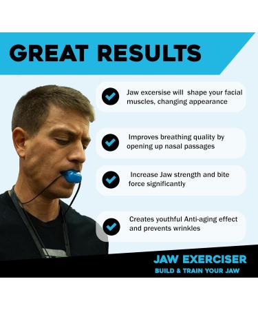 LOCK N Stock Jaw Trainer - 3-Piece Training Device with 3 Resistance Levels 12 Biting Strips & 3 Necklaces | Build & Chisel Your Jawbone | International Shipping Available - Buy Online on GoSupps.com